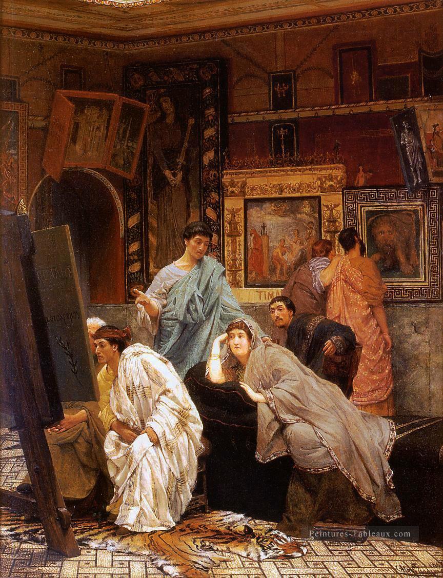 Une collection de tableaux à l’époque d’Augustus romantique Sir Lawrence Alma Tadema Peintures à l'huile